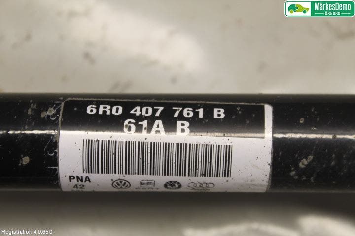 Volkswagen VW POLO 10-17 Drivaksel Foran Kompl Venstre