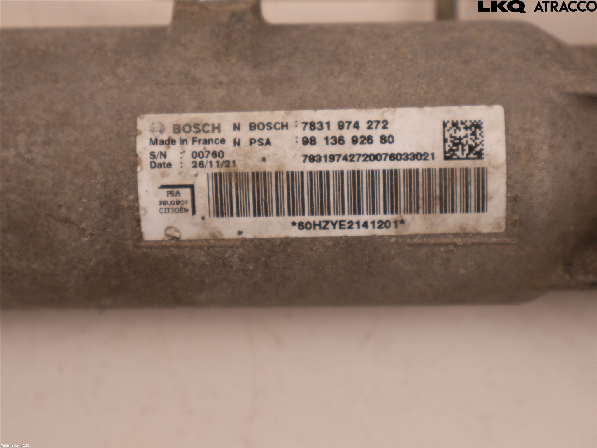 Citroen JUMPY/E-JUMPY 16- Servo Snekke - Tannstang