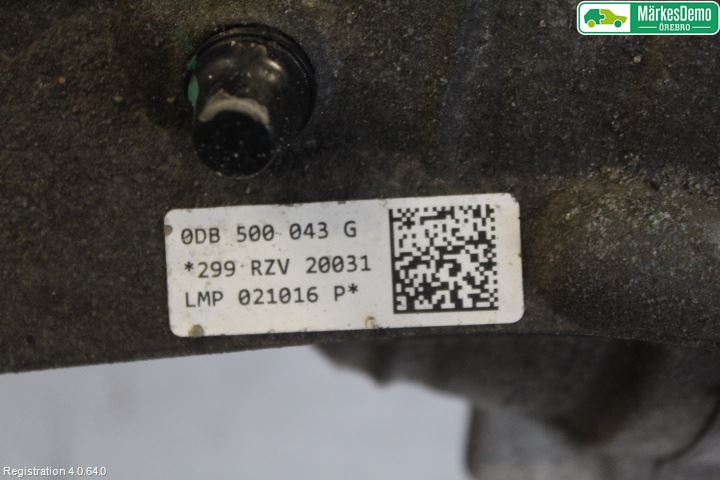 Audi A4/S4 B9 16-19 Bakaksel Kardang Bak -Diff