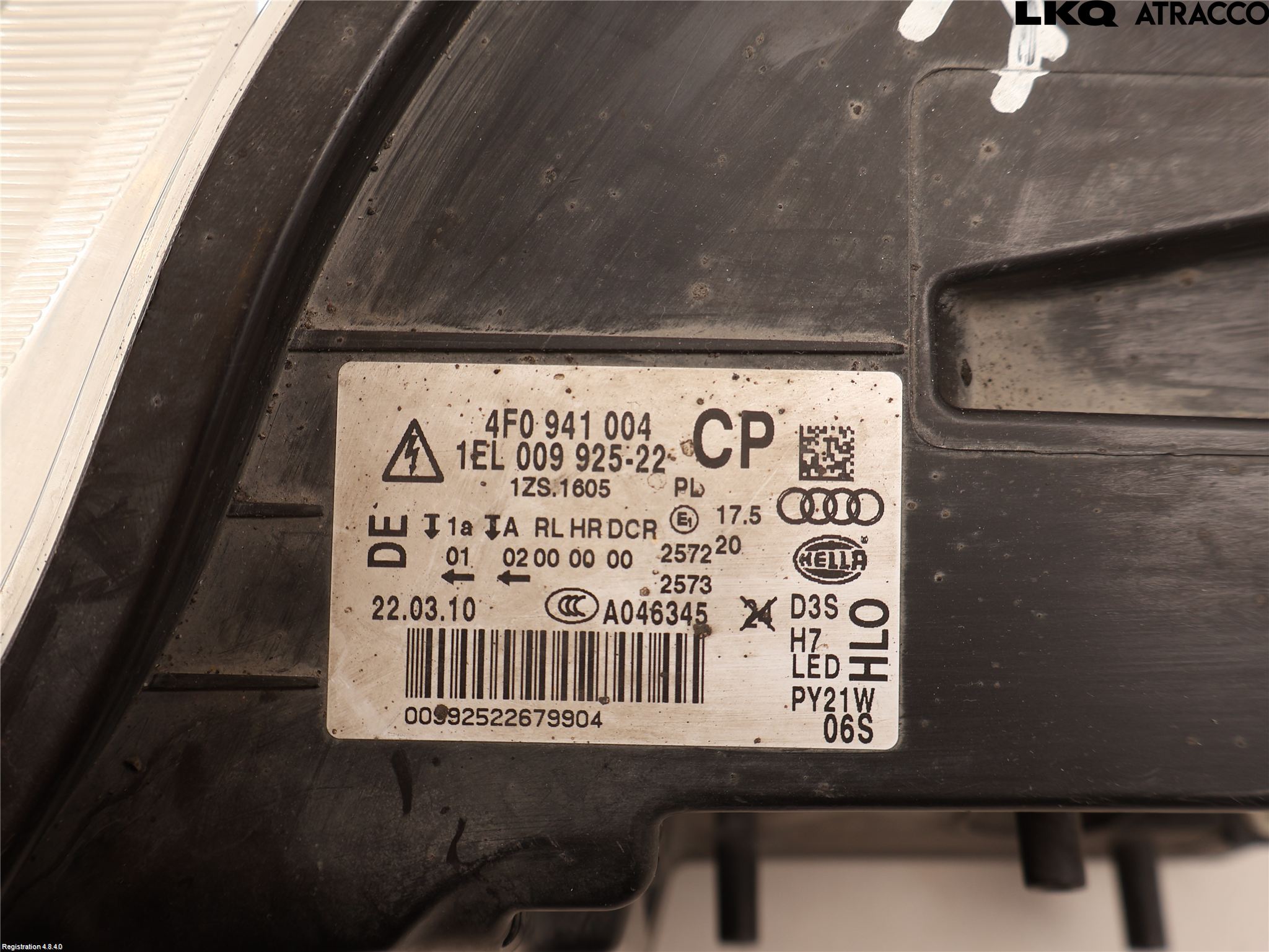 Audi A6/S6     05-11 Frontlykt Høyre
