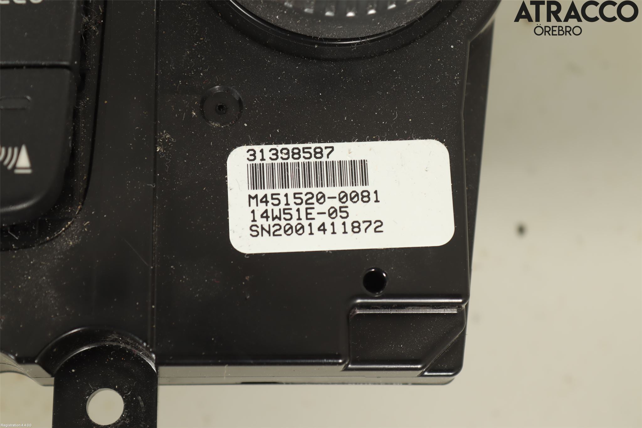 Volvo V70 14-16 Varme Ac Betjening-Display