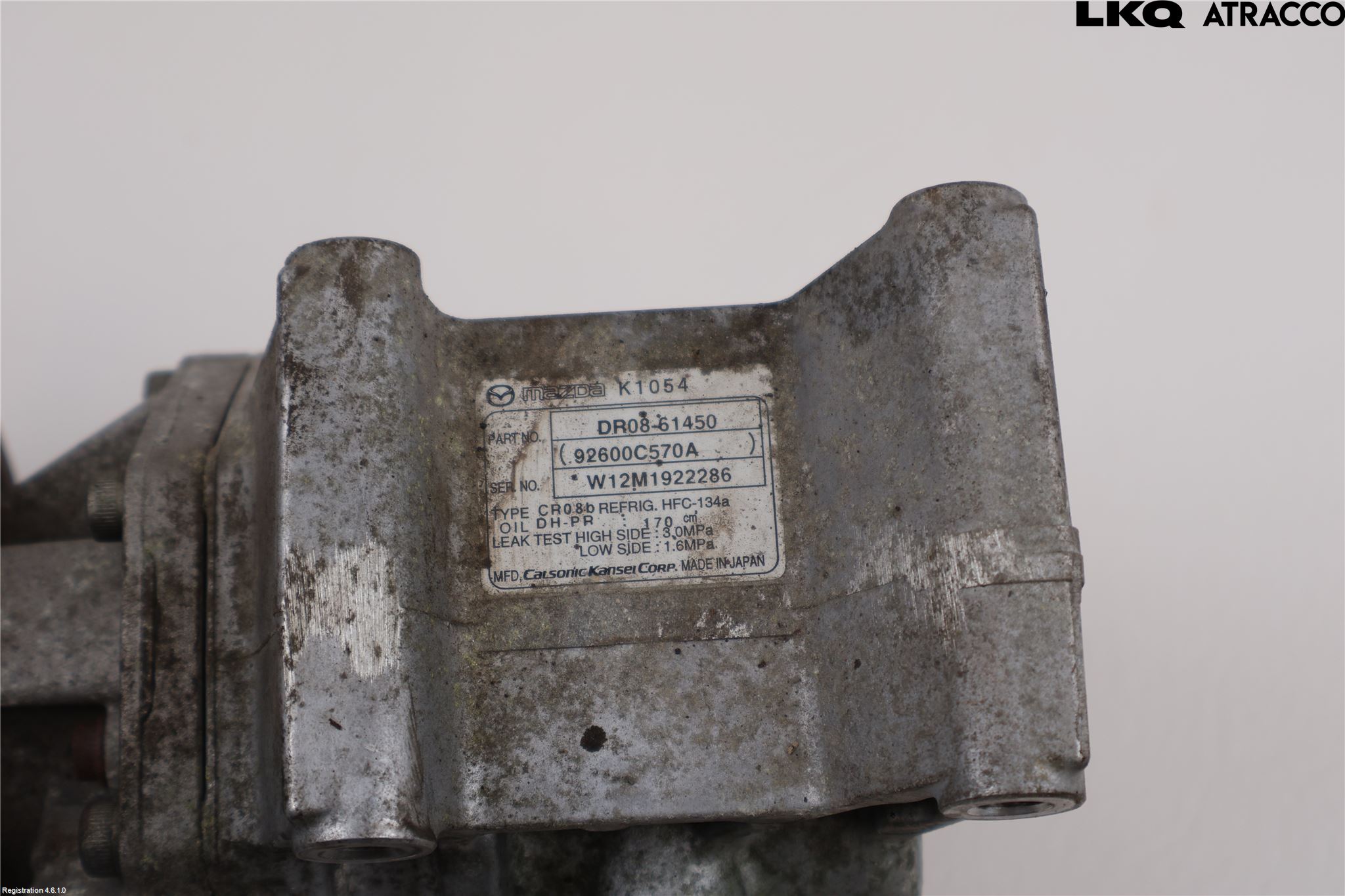 Mazda 2 (DE) 08-15 Varme Ac Kompressor