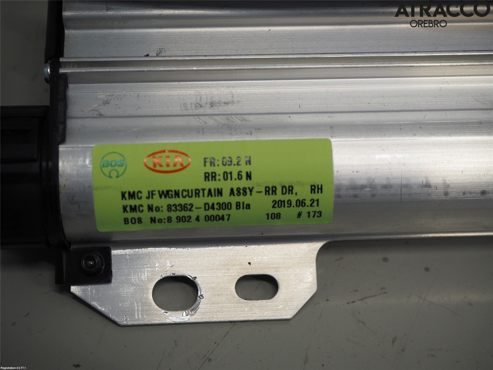 Kia OPTIMA 16-20 Innr Solskjerm