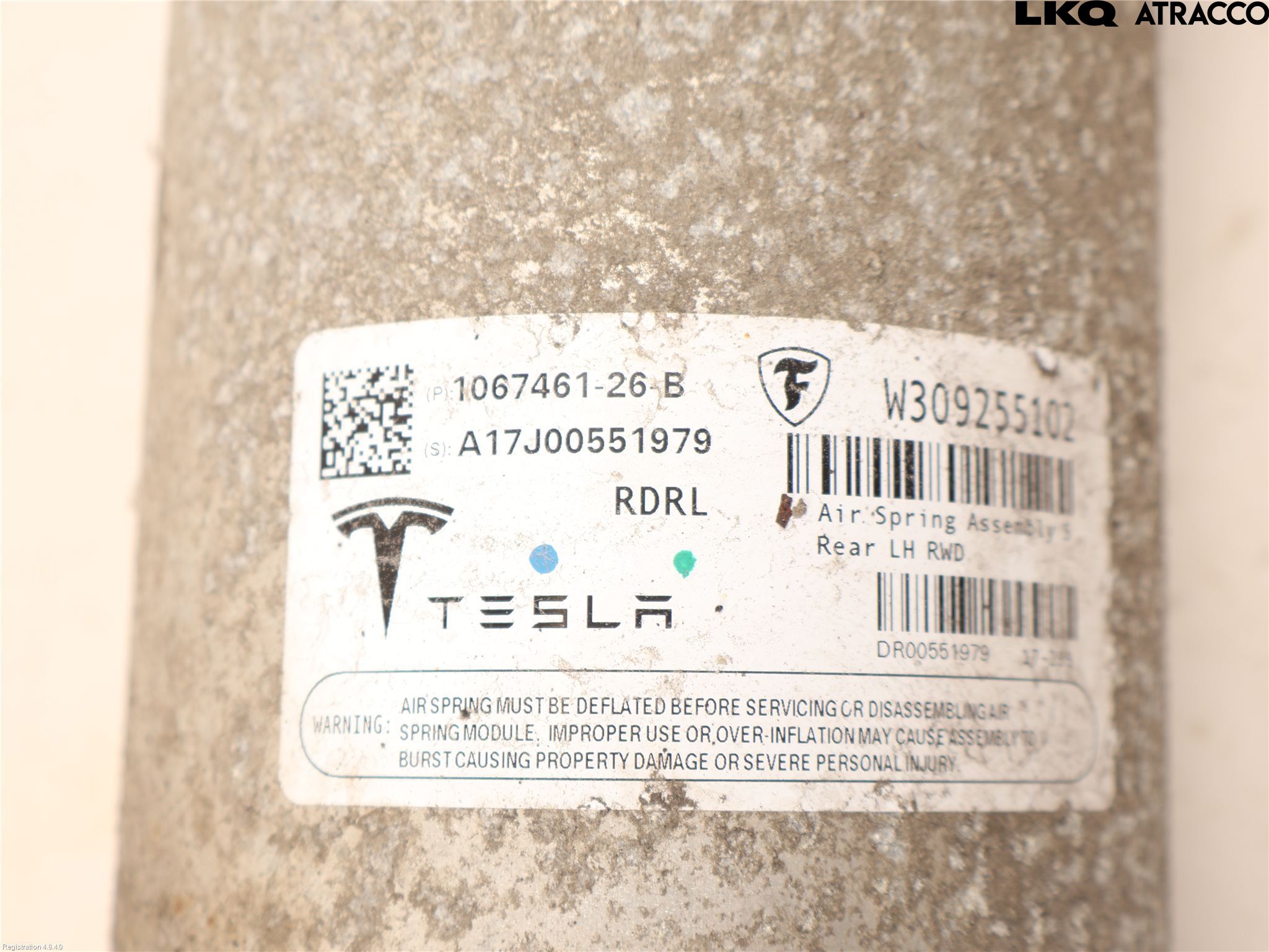 Tesla MODEL S 13- Fjærbein Bak Venstre