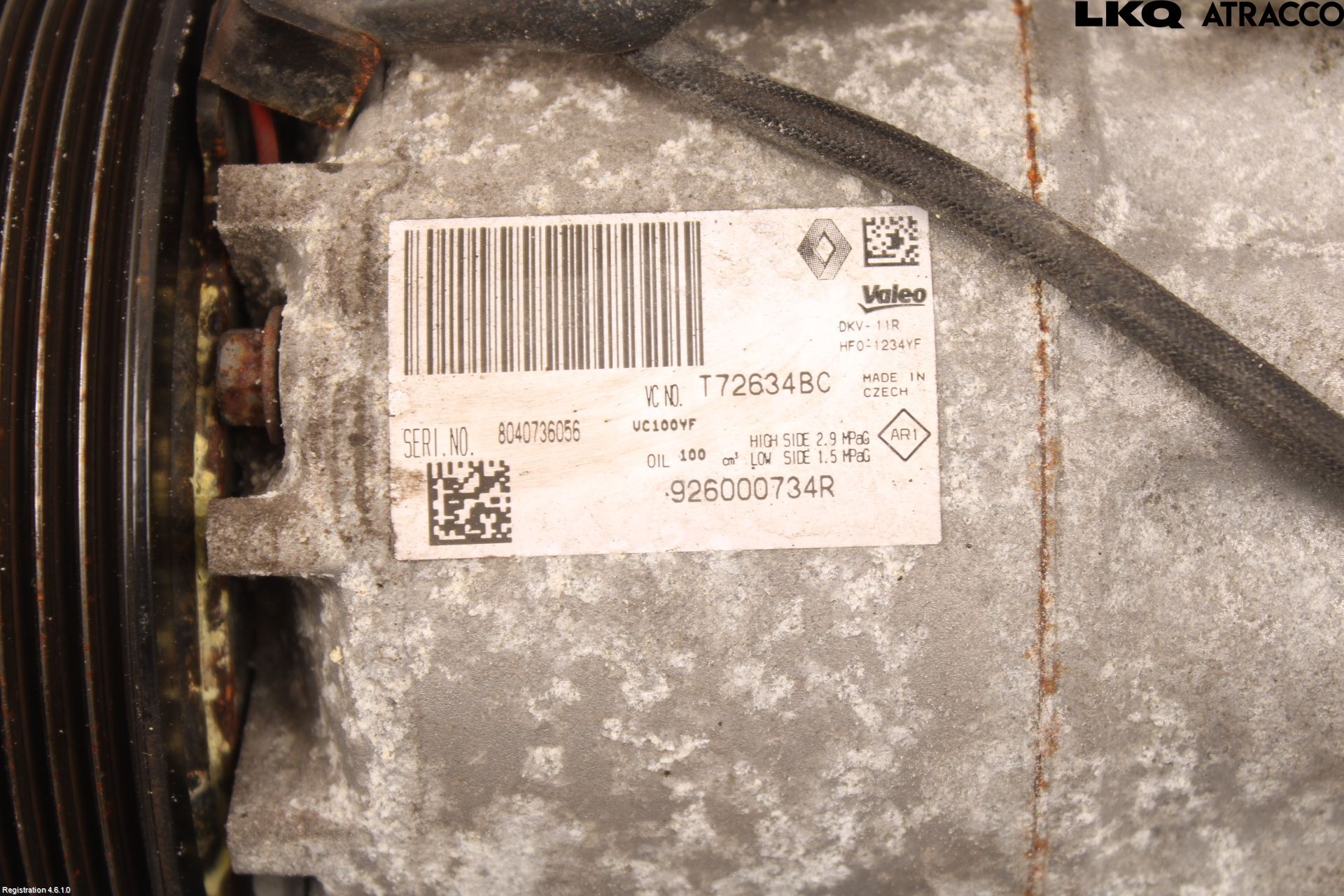 Renault CAPTUR 13-19 Varme Ac Kompressor