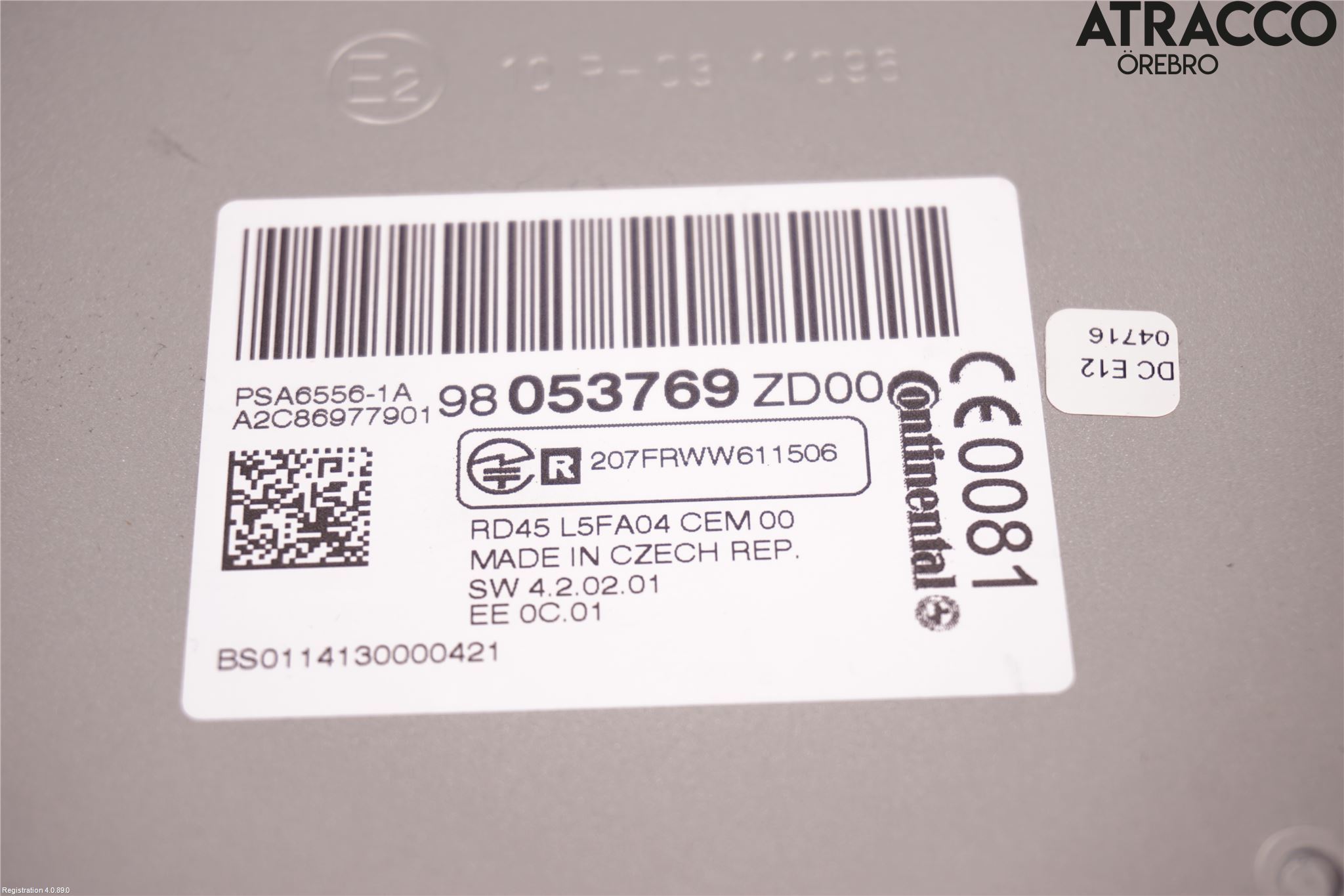 Citroen C5 08-17 Stereo Radio Med Cd