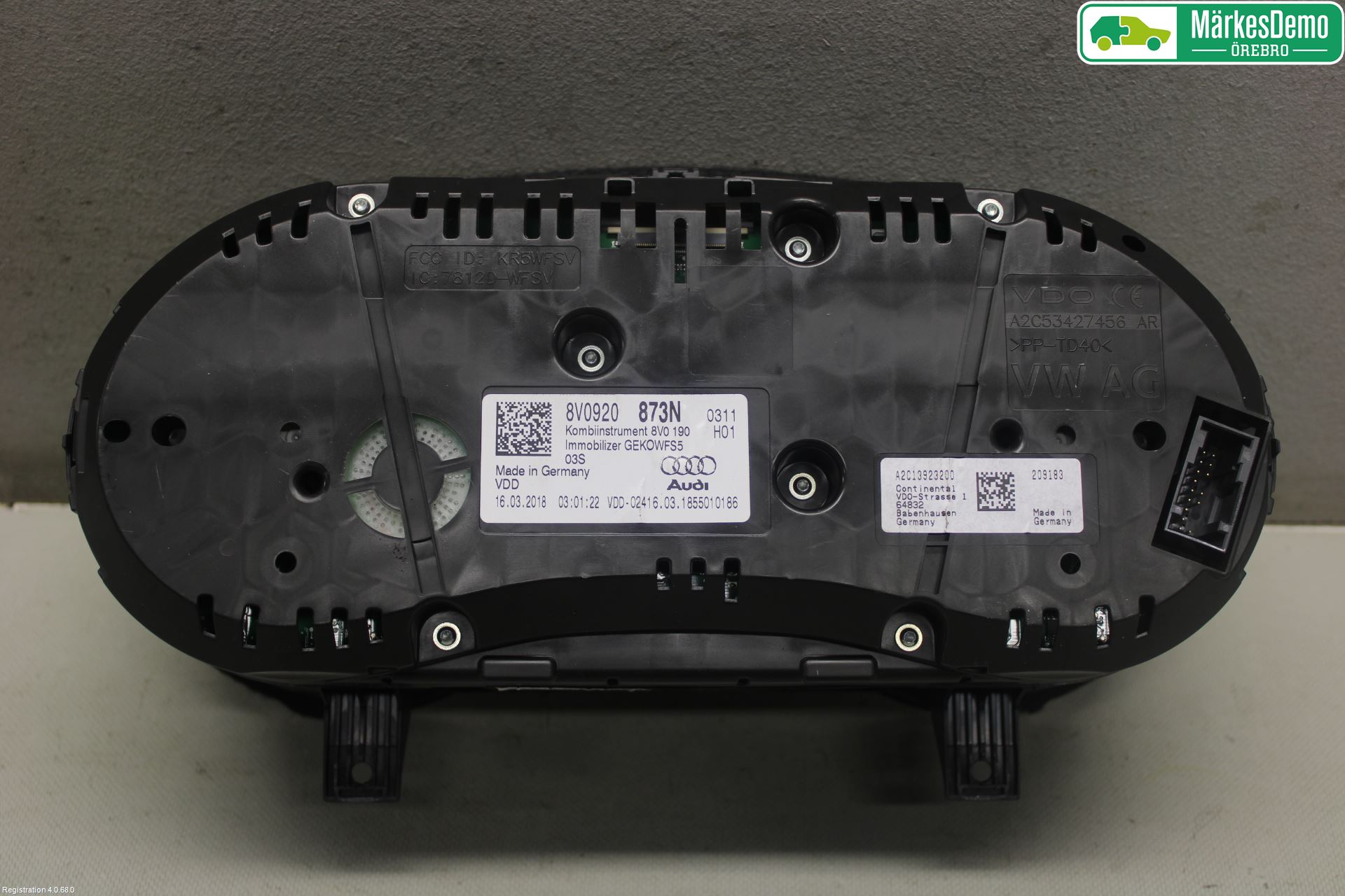 Audi A3/S3 8V 13-20 Instr Kombinert