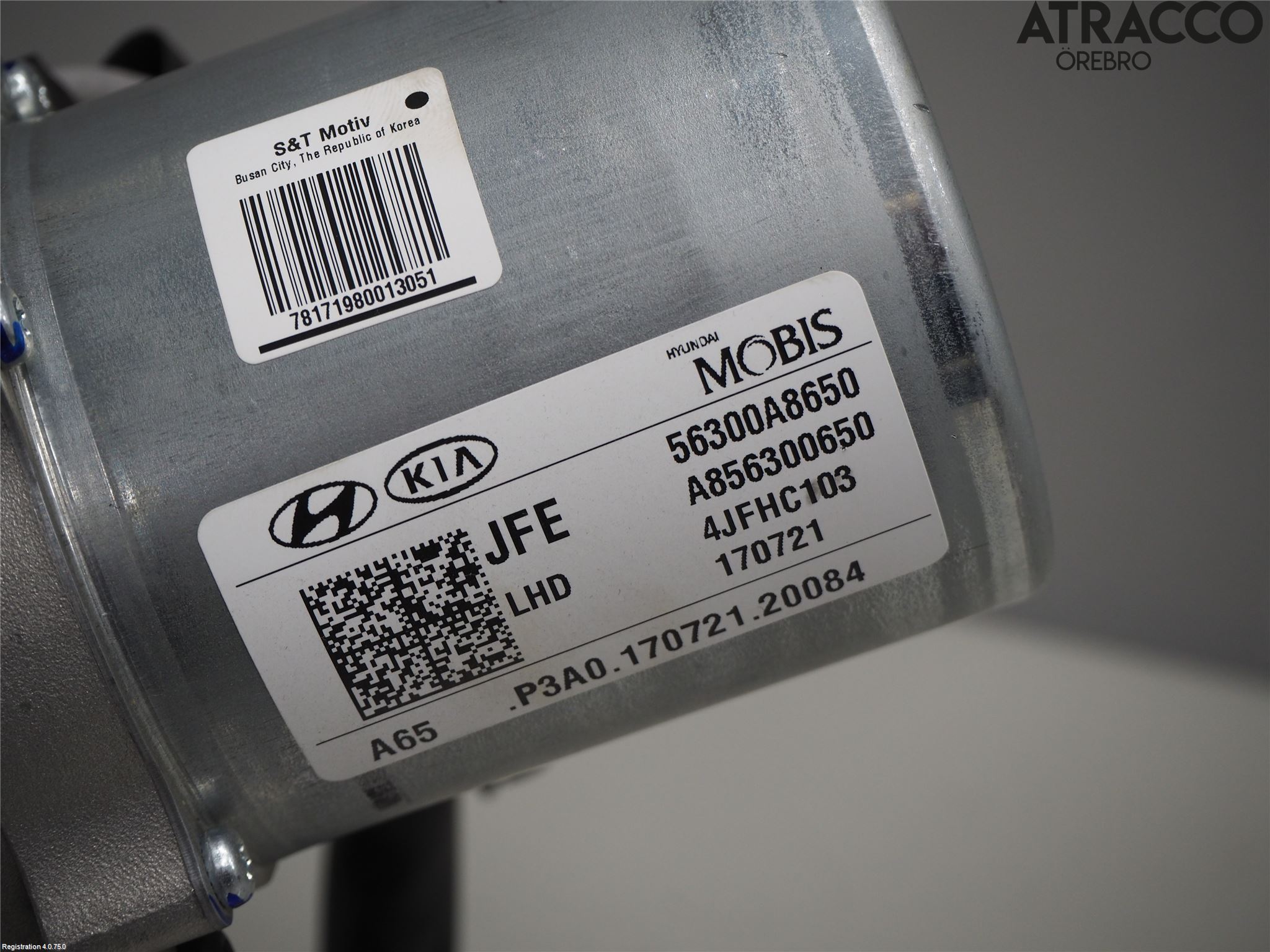 Kia OPTIMA 16-20 Rattakselaggregat Innebygd Servo