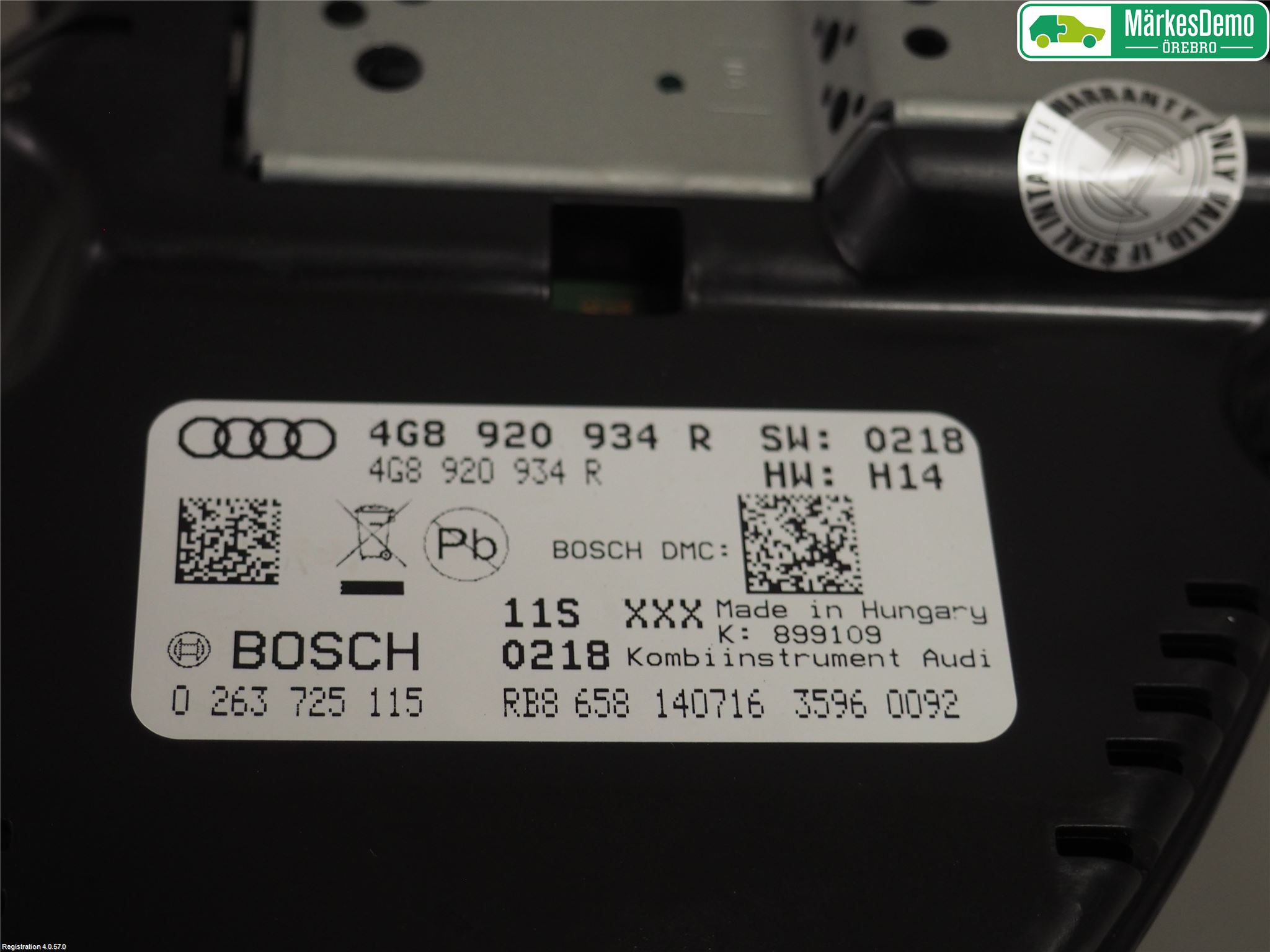 Audi A7/S7 4G 11-17 Instr Kombinert