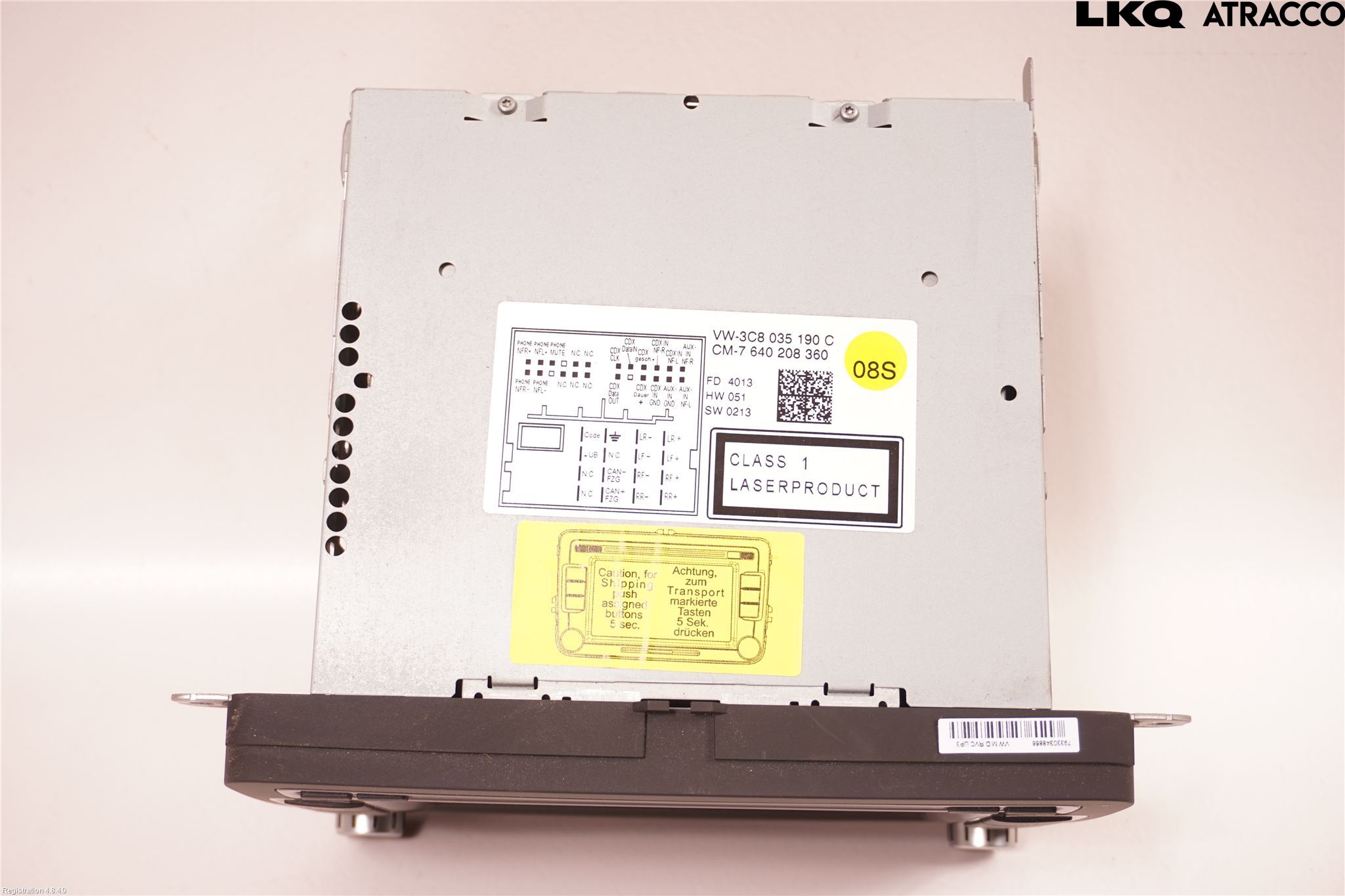 Volkswagen VW TIGUAN 07-16 Stereo Radio Med Cd