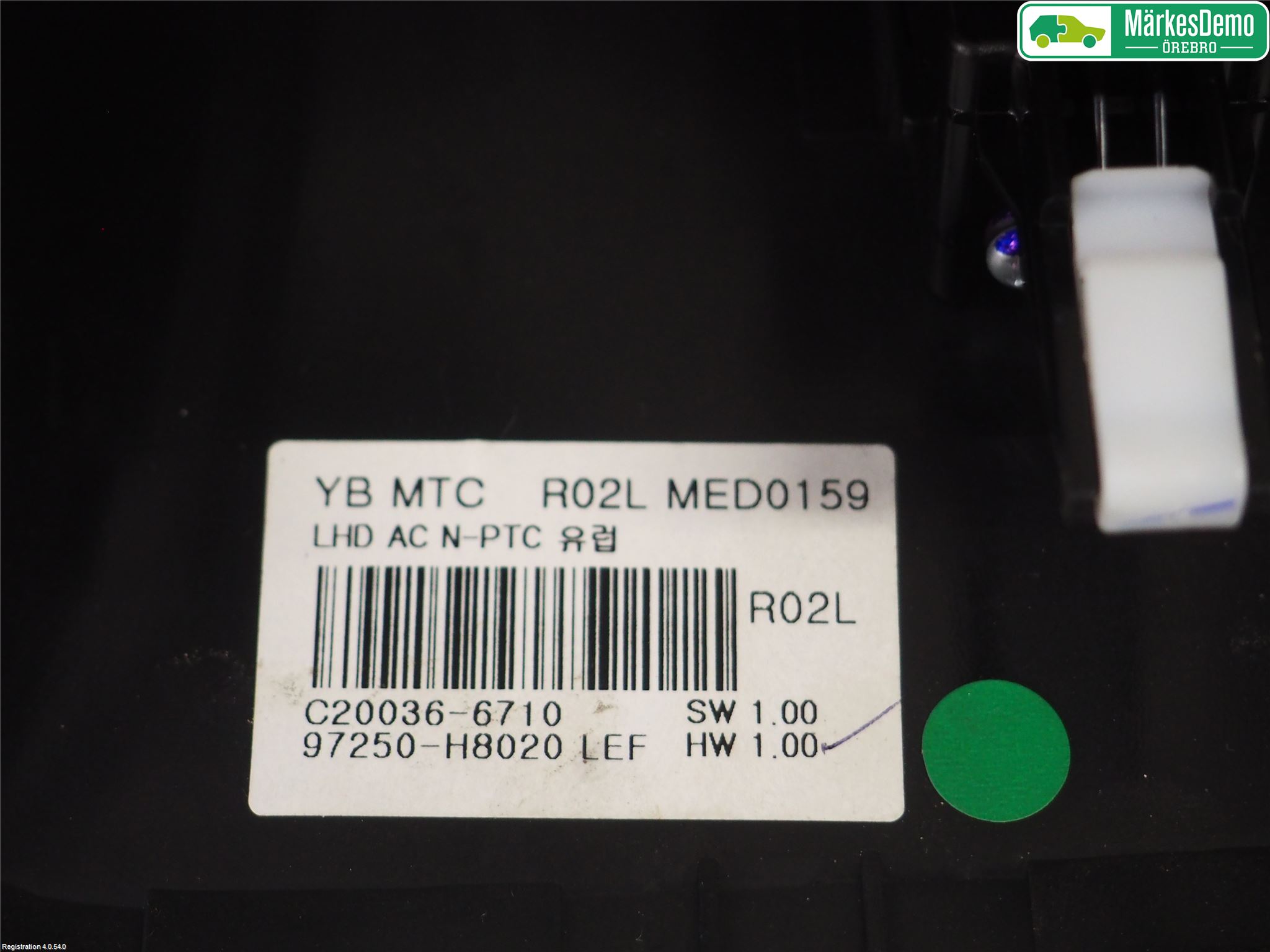 Kia RIO 17- Varme Ac Betjening-Display