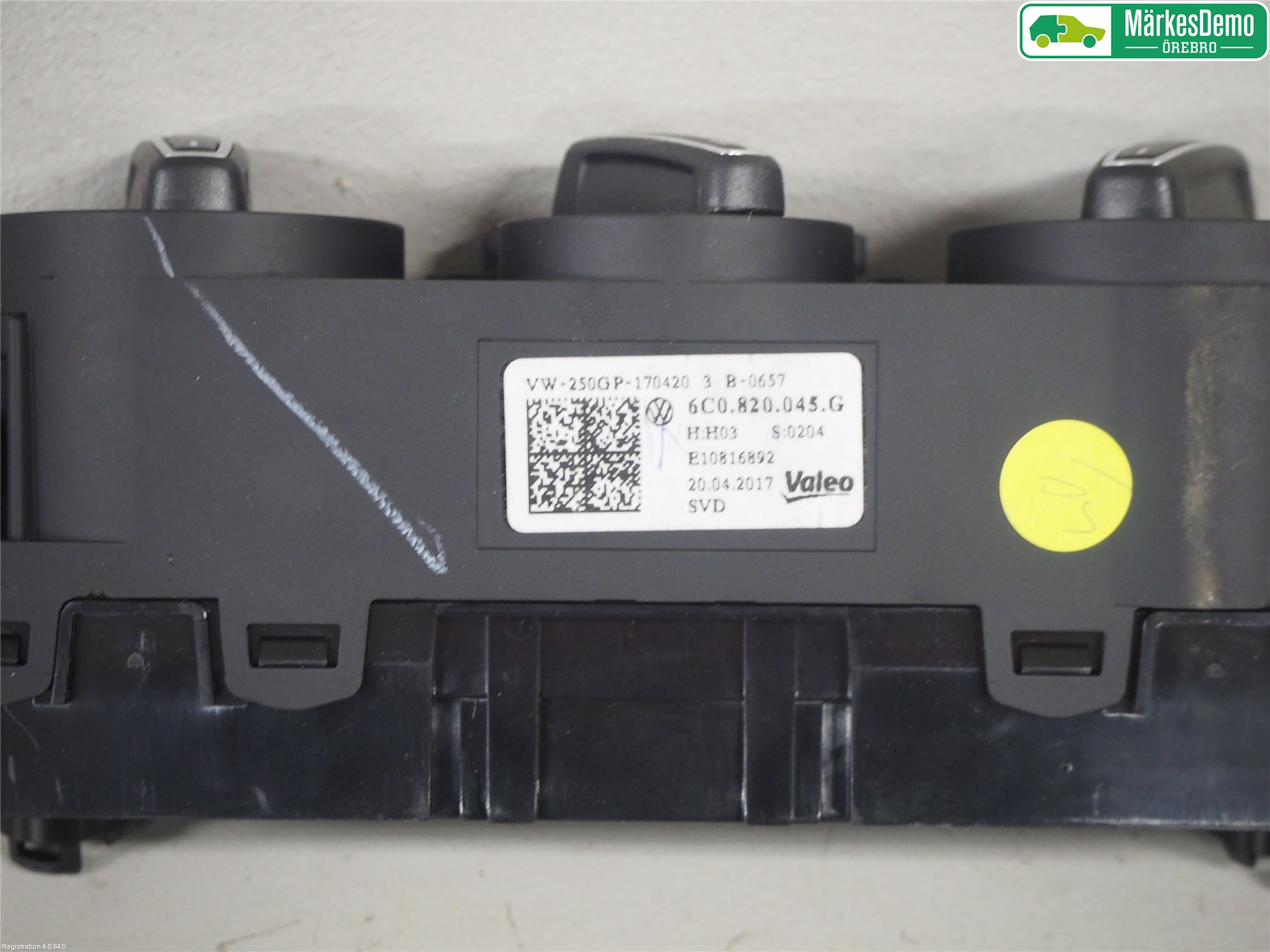 Volkswagen VW POLO 10-17 Varme Ac Betjening-Display