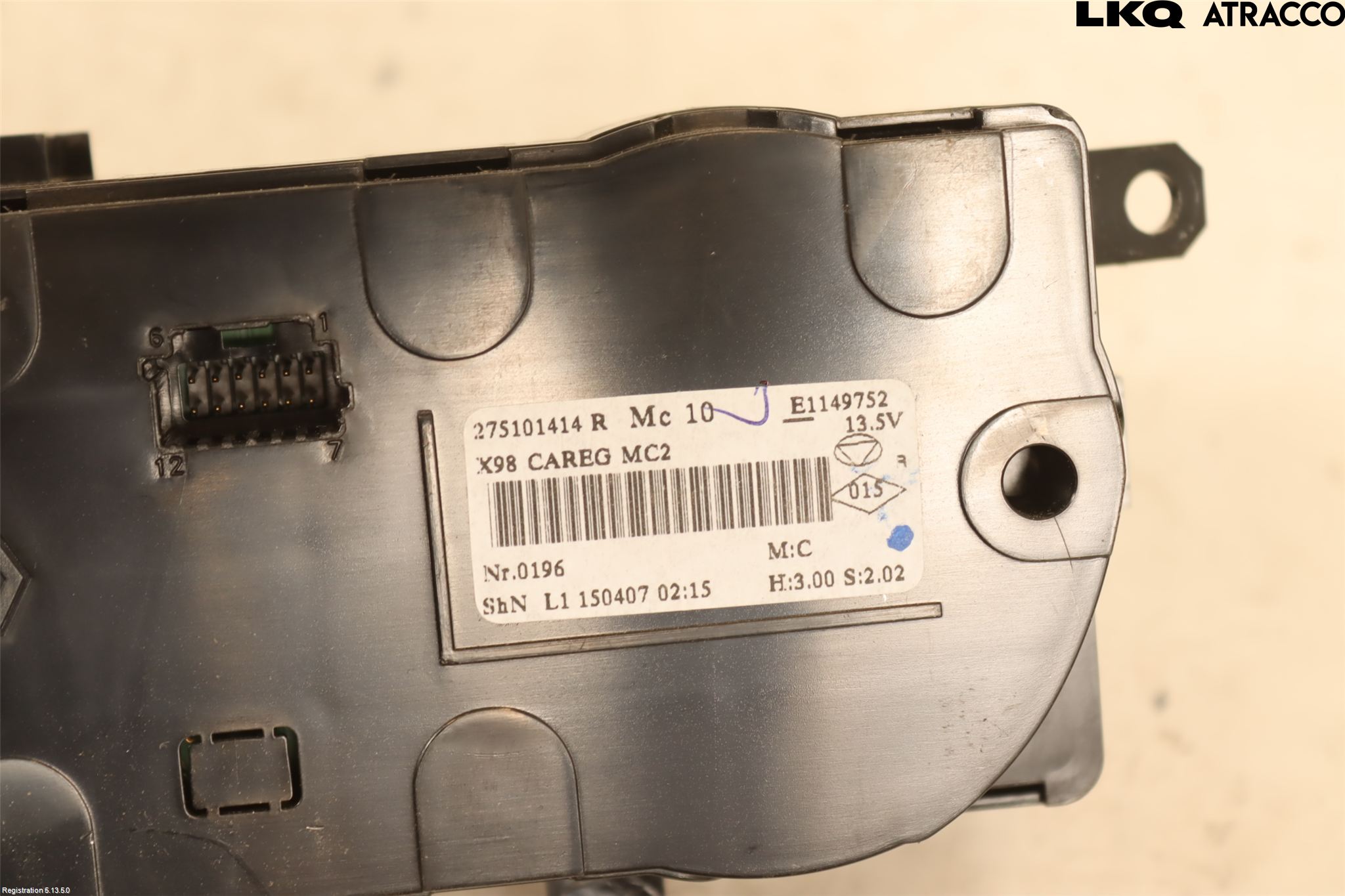 Renault CLIO IV 12-16 Varme Ac Betjening-Display
