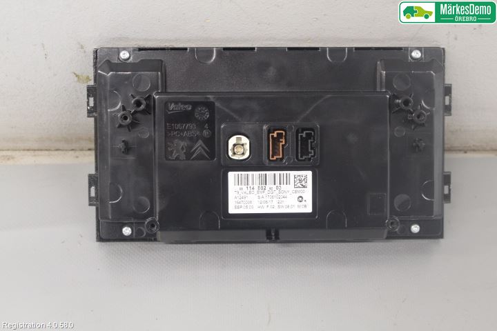 Peugeot 308 14-21 Instr Skjerm Dvd-Gps-Ac-Tlf