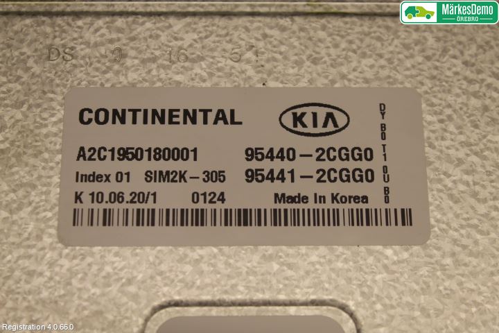 Kia STONIC 18->> Styreenhet Innsprøytning