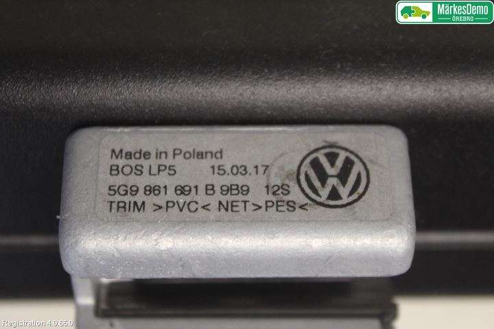 Volkswagen VW GOLF / E-GOLF VII 13-20 Innr Lastenett