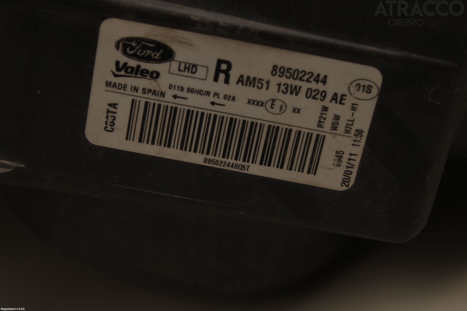 Ford C-MAX II  11-14 Frontlykt Høyre