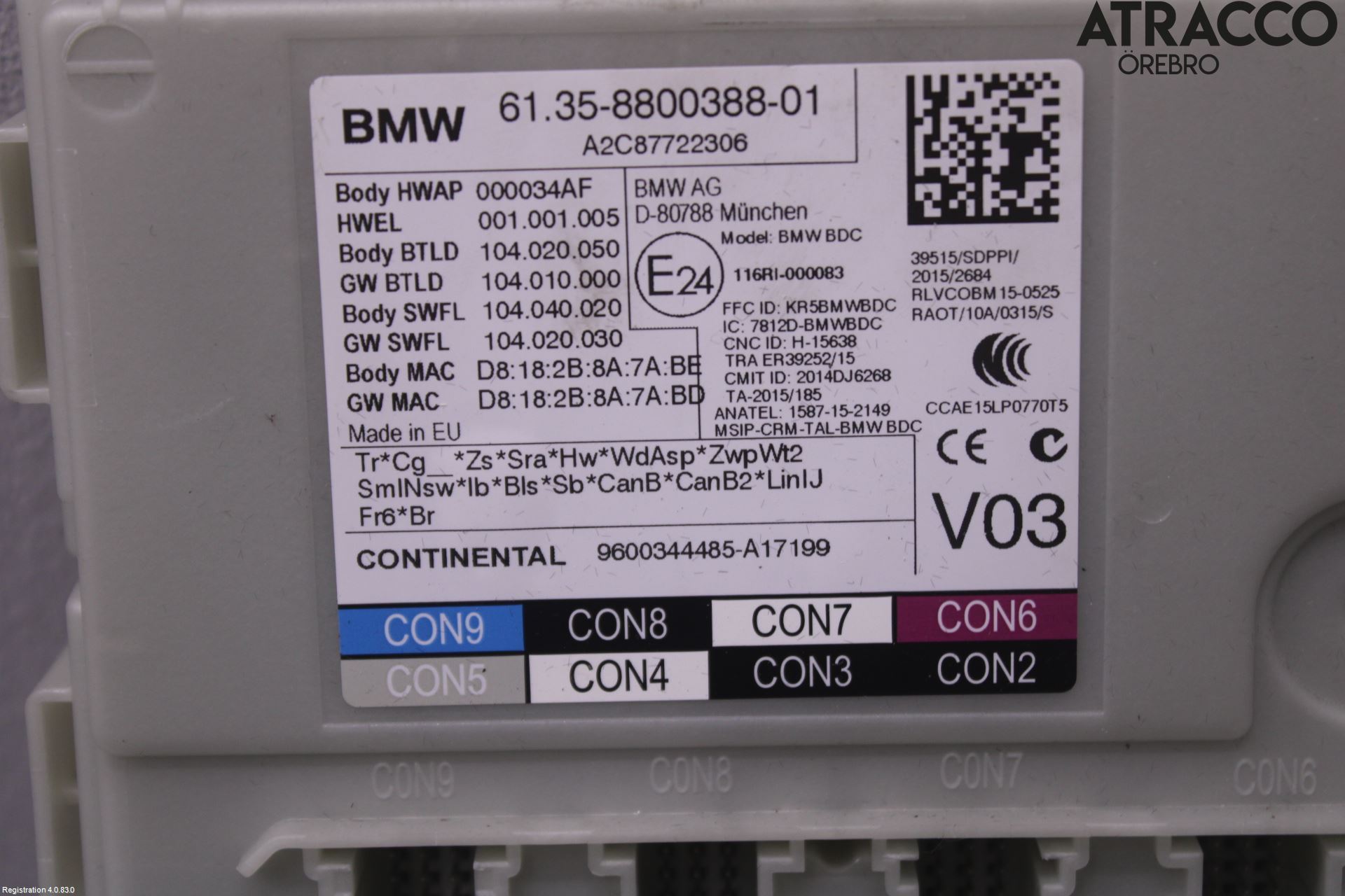 BMW 5 G30/G31/F90 17-23 Styreenhet Øvrig