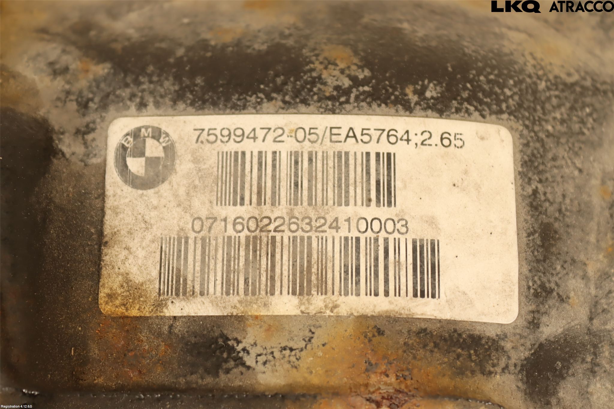 BMW 1 F20/F21 11-19 Bakaksel Kardang Bak -Diff