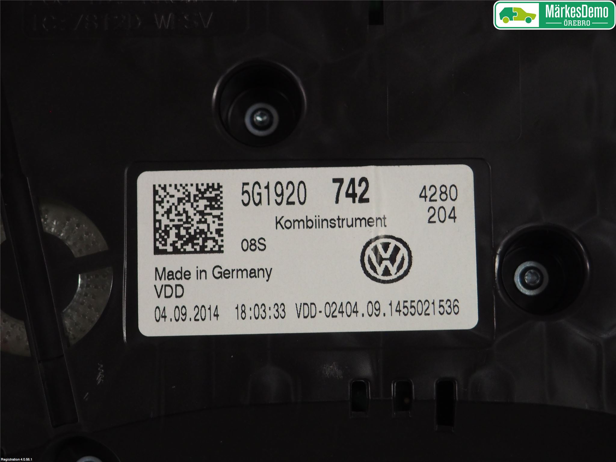 Volkswagen VW GOLF / E-GOLF VII 13-20 Instr Kombinert