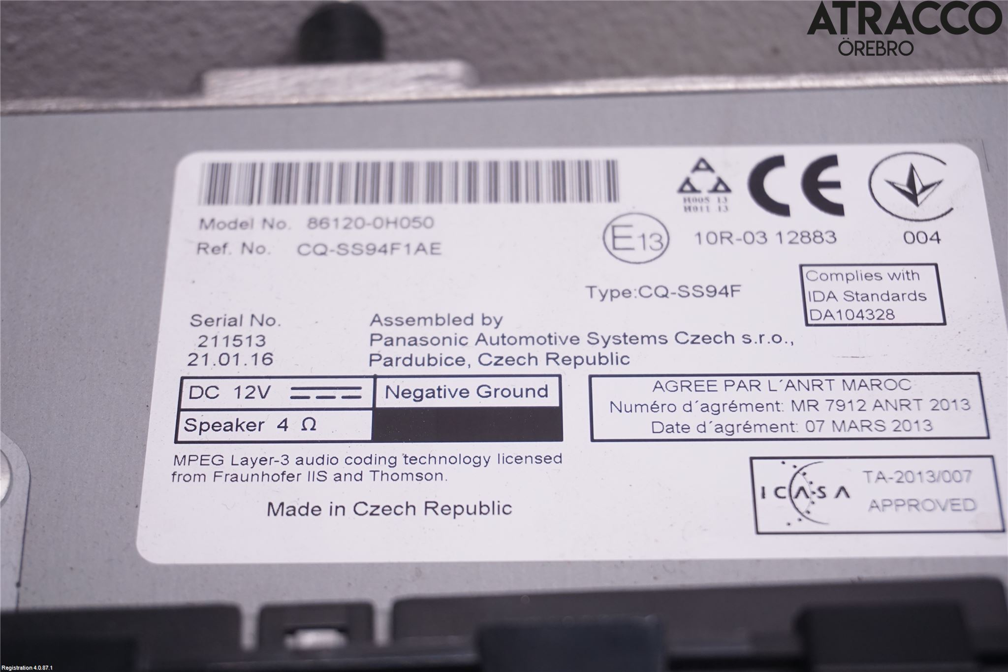 Peugeot 108 15-22 Stereo Radio