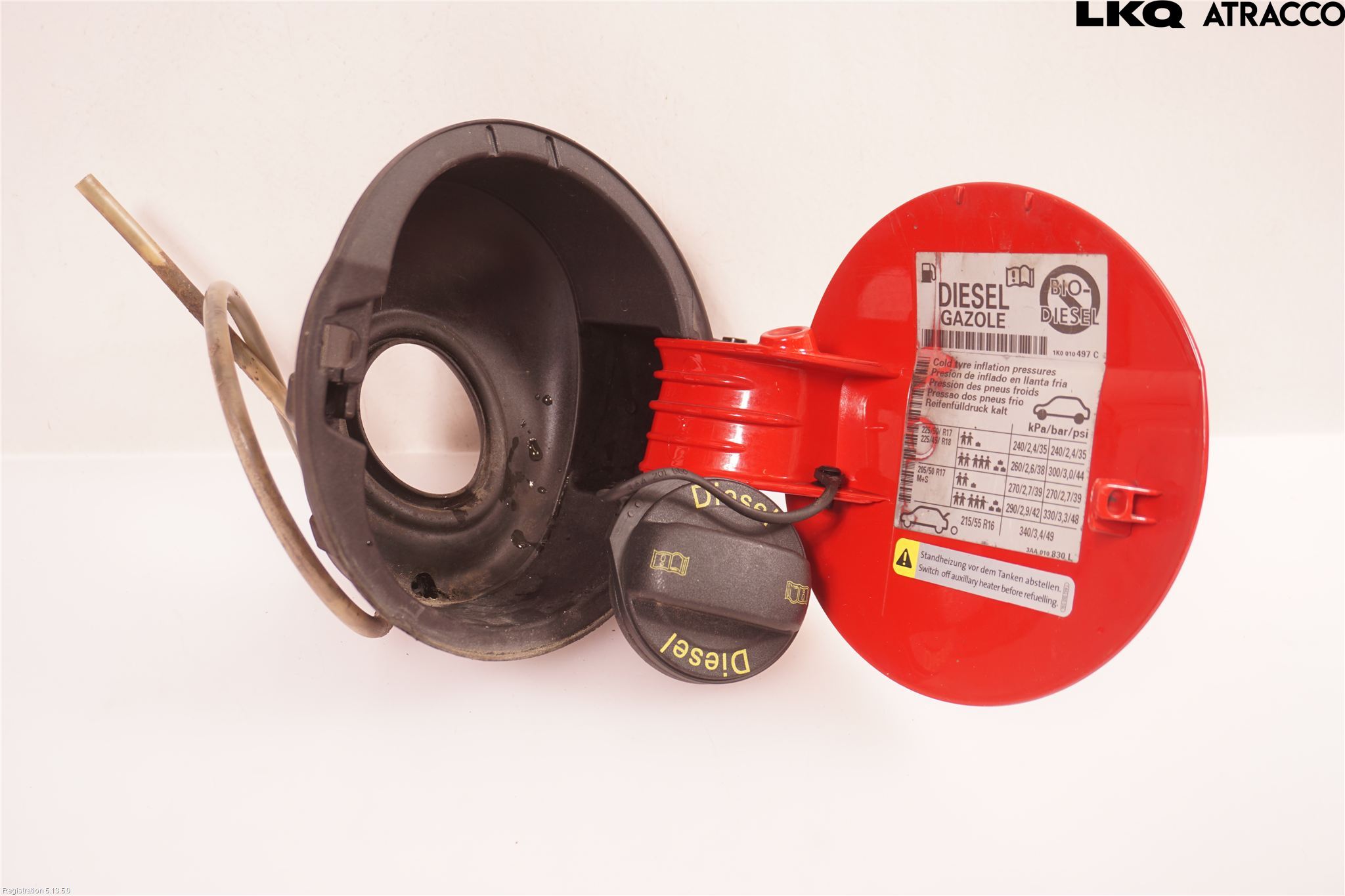 Volkswagen VW PASSAT 11-14 Drivstoff Tankluke