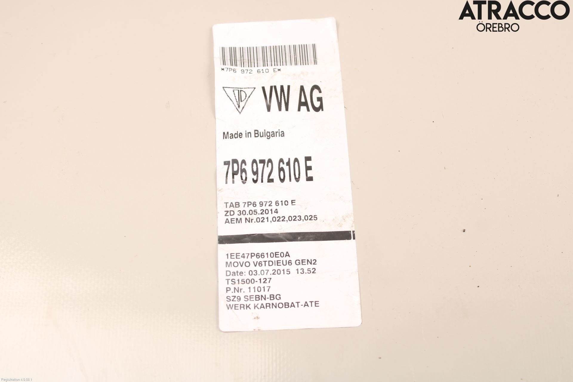Volkswagen VW TOUAREG 7P 11-18 Ledningsnett
