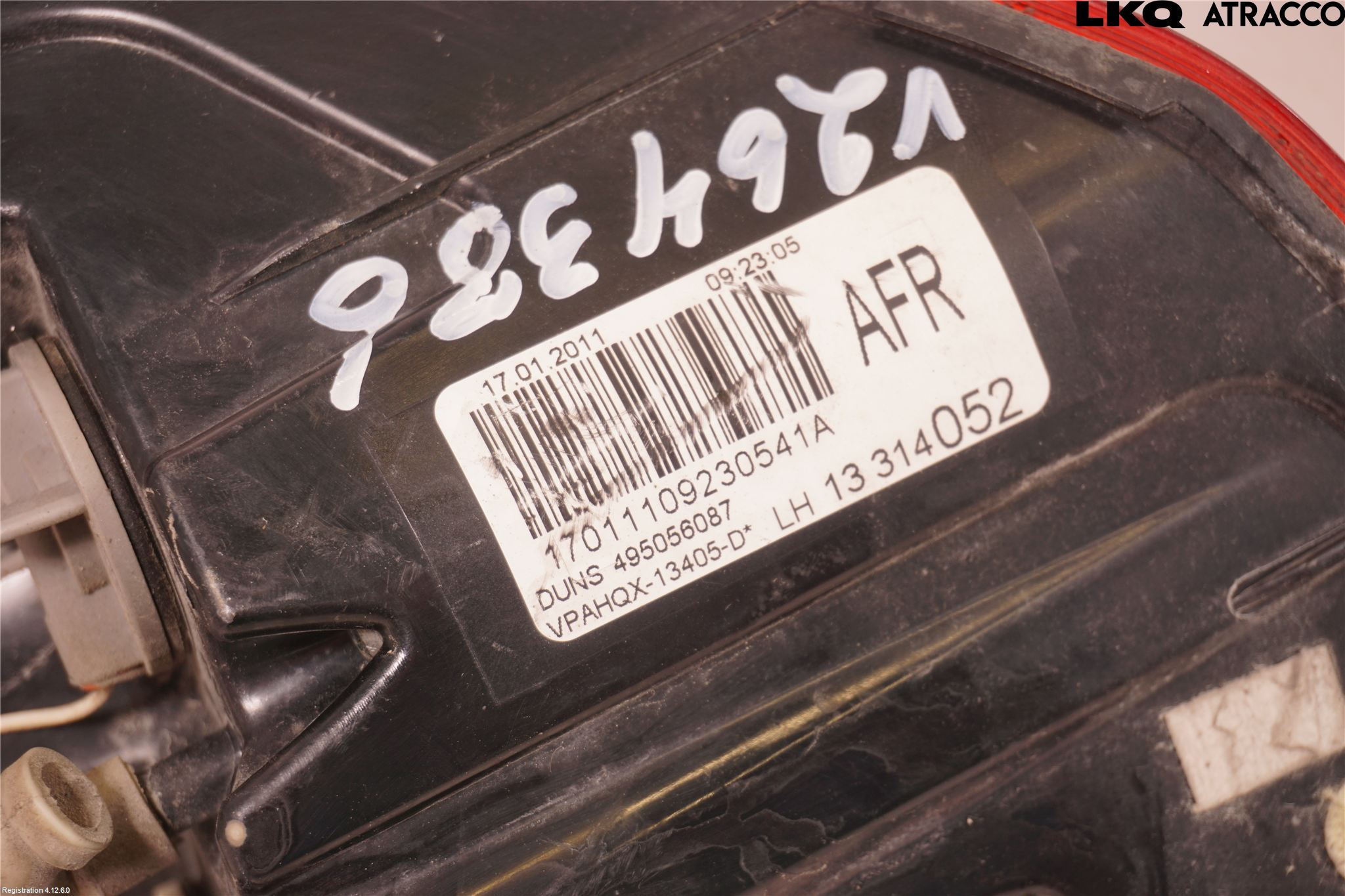 Opel ASTRA J 10-15 Baklykt Venstre