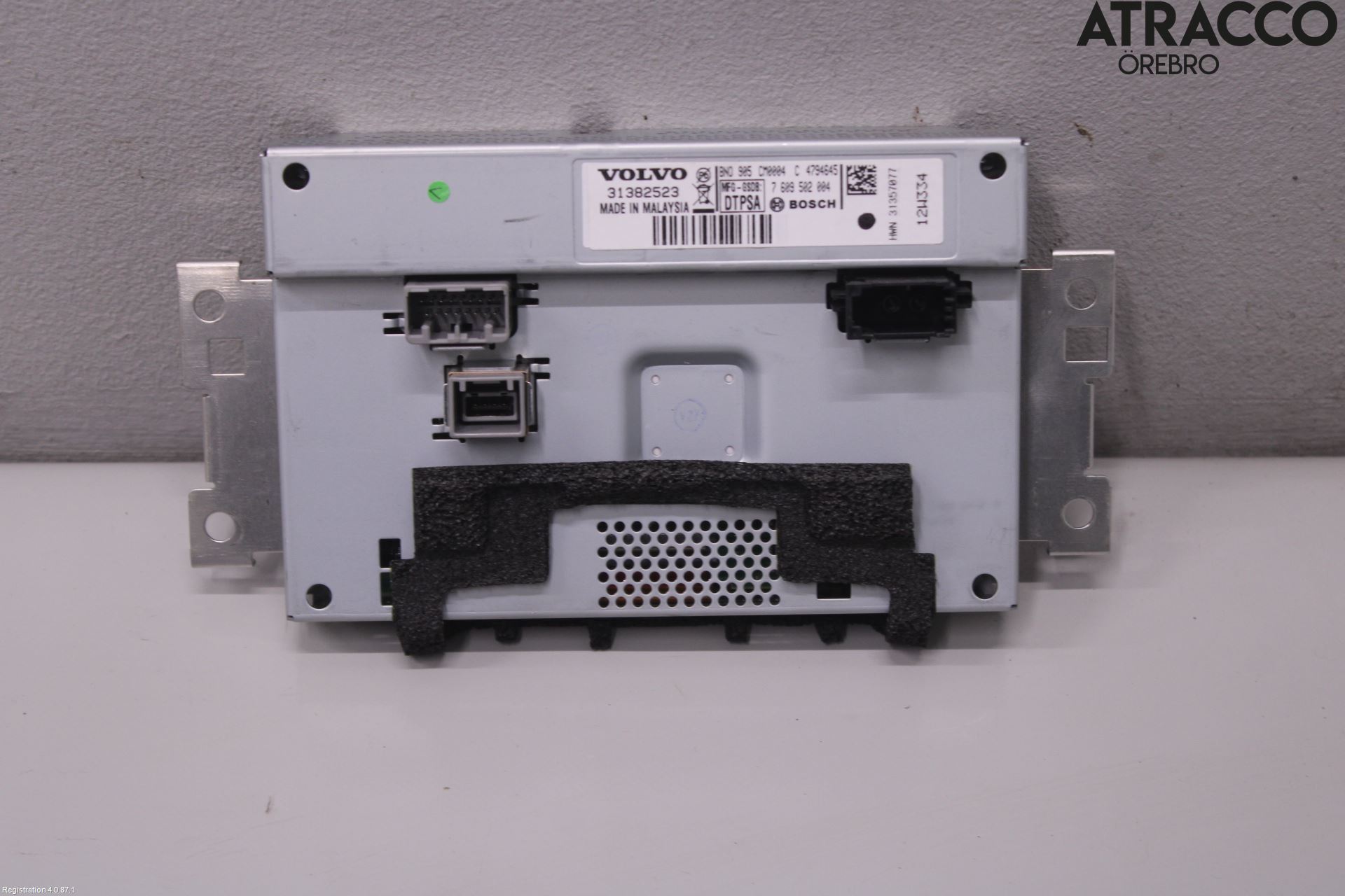 Volvo V60 11-13 Instr Skjerm Dvd-Gps-Ac-Tlf
