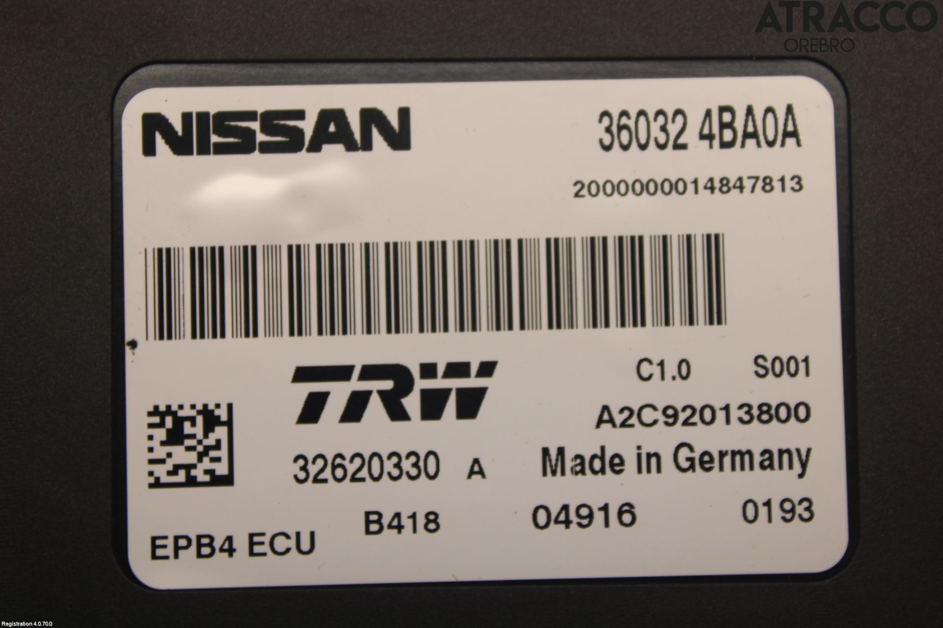Nissan QASHQAI 14-17 Styreenhet Parkering