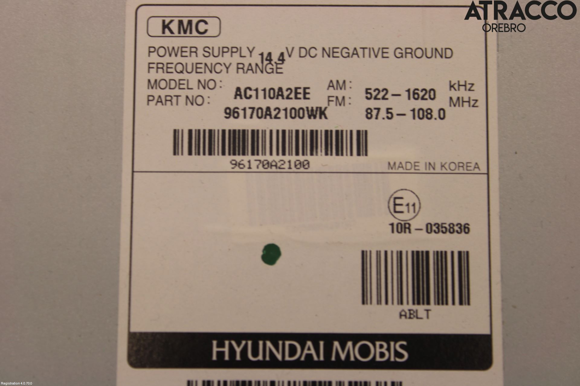 Kia CEED 12-18 Stereo Radio Med Cd