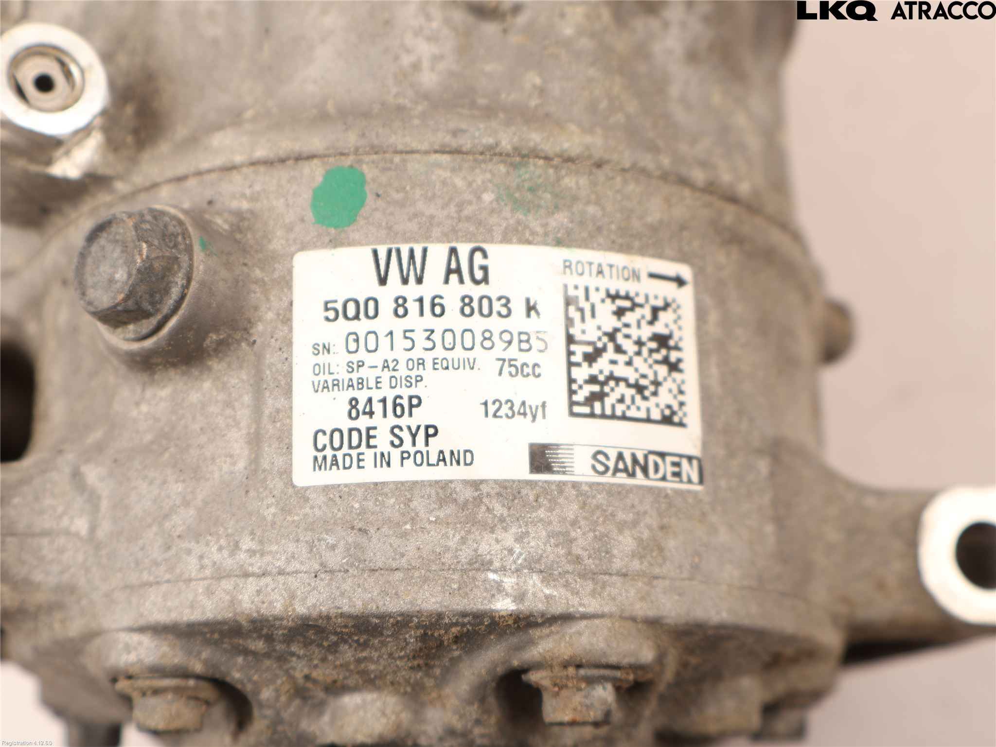 Volkswagen VW PASSAT 20-24 Varme Ac Kompressor