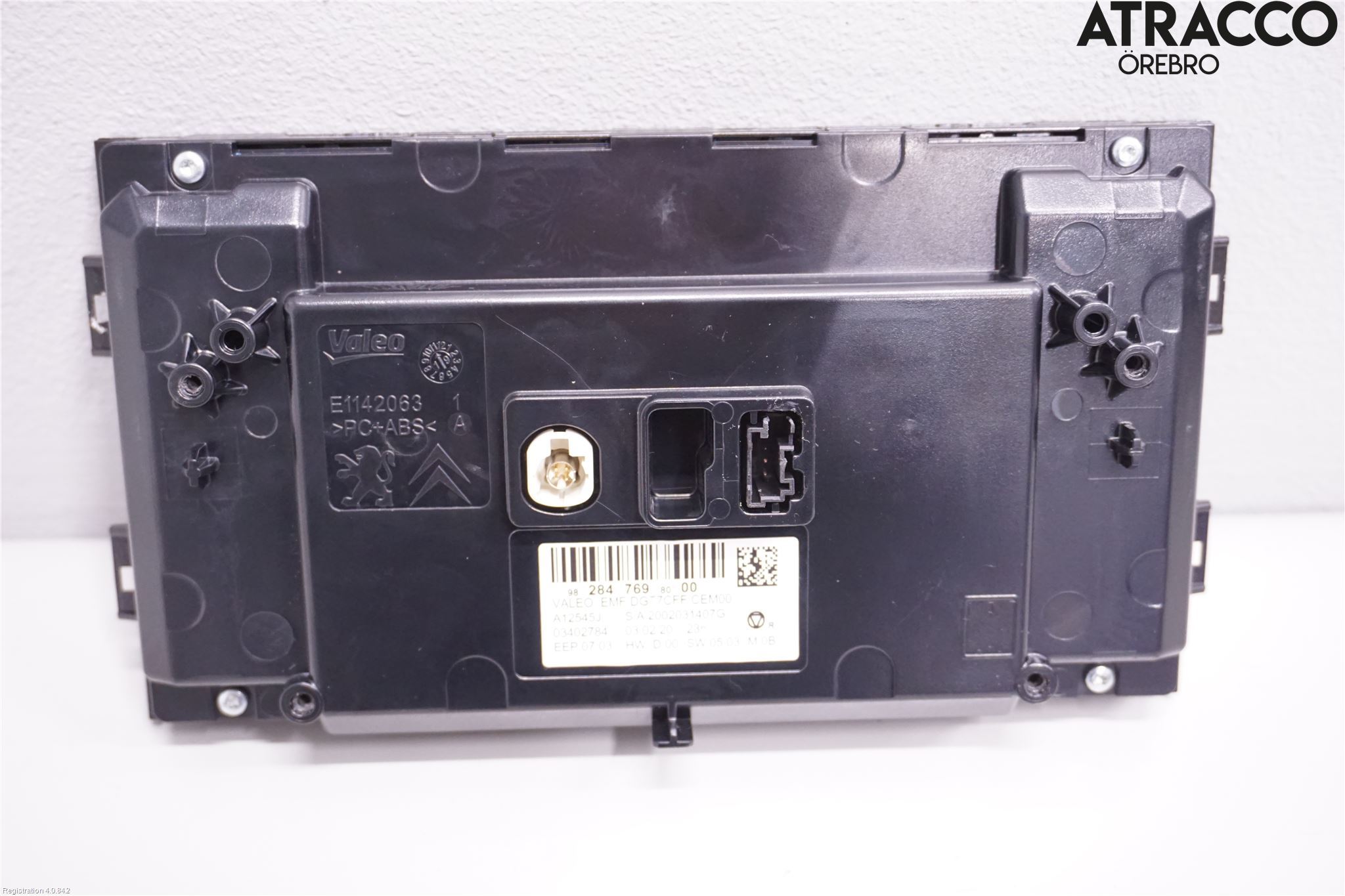 Peugeot 308 14-21 Instr Skjerm Dvd-Gps-Ac-Tlf