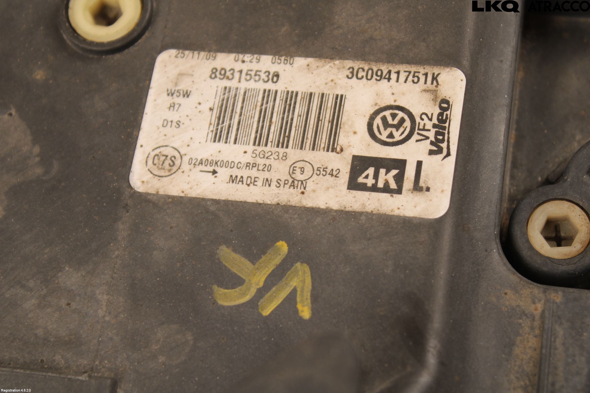 Volkswagen VW PASSAT 05-11 Frontlykt Venstre