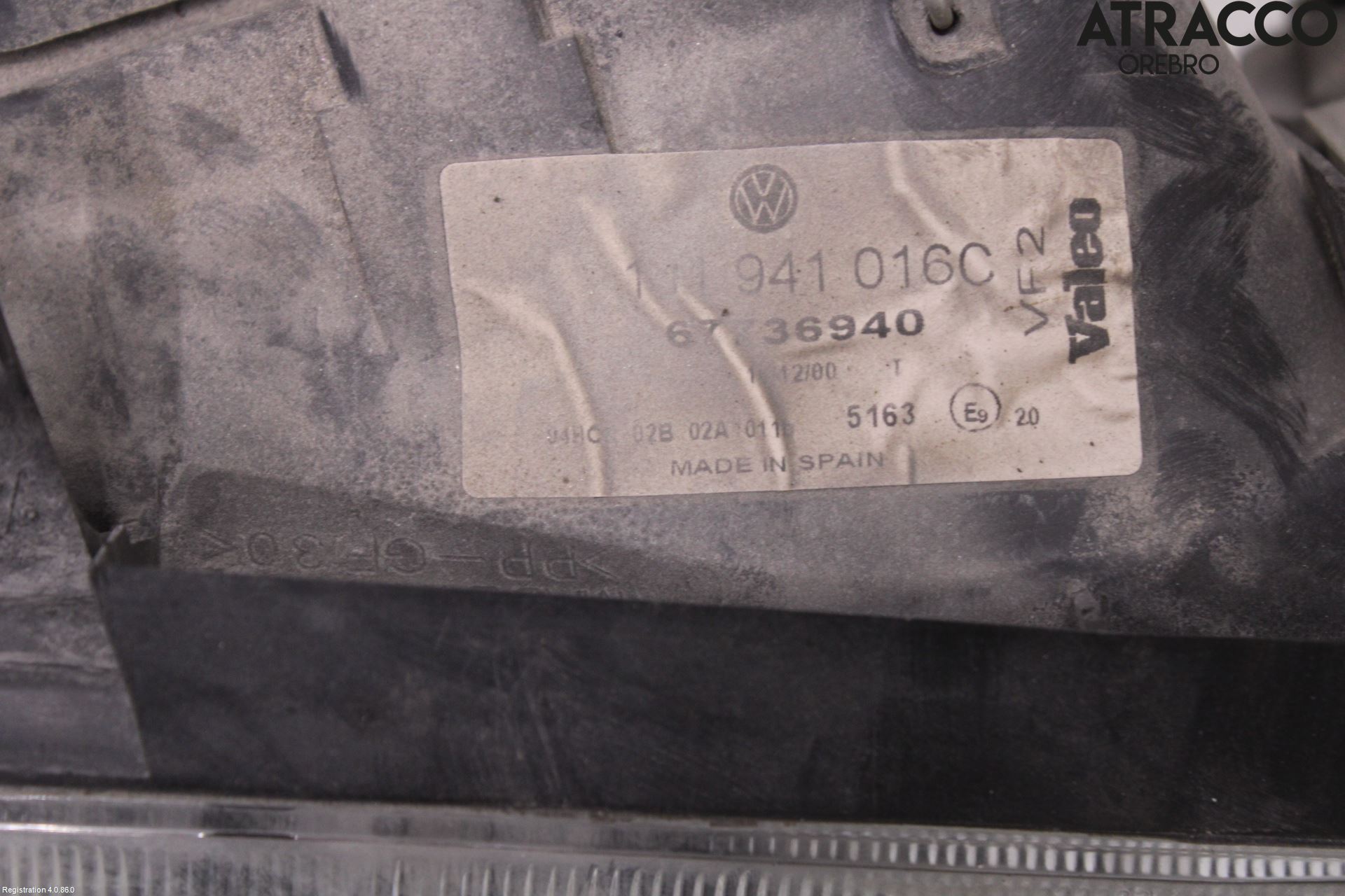 Volkswagen VW GOLF IV 98-06 Frontlykt Høyre
