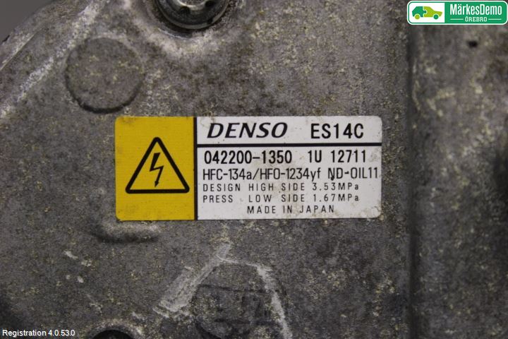 Toyota YARIS XP130 15-20 Varme Ac Kompressor