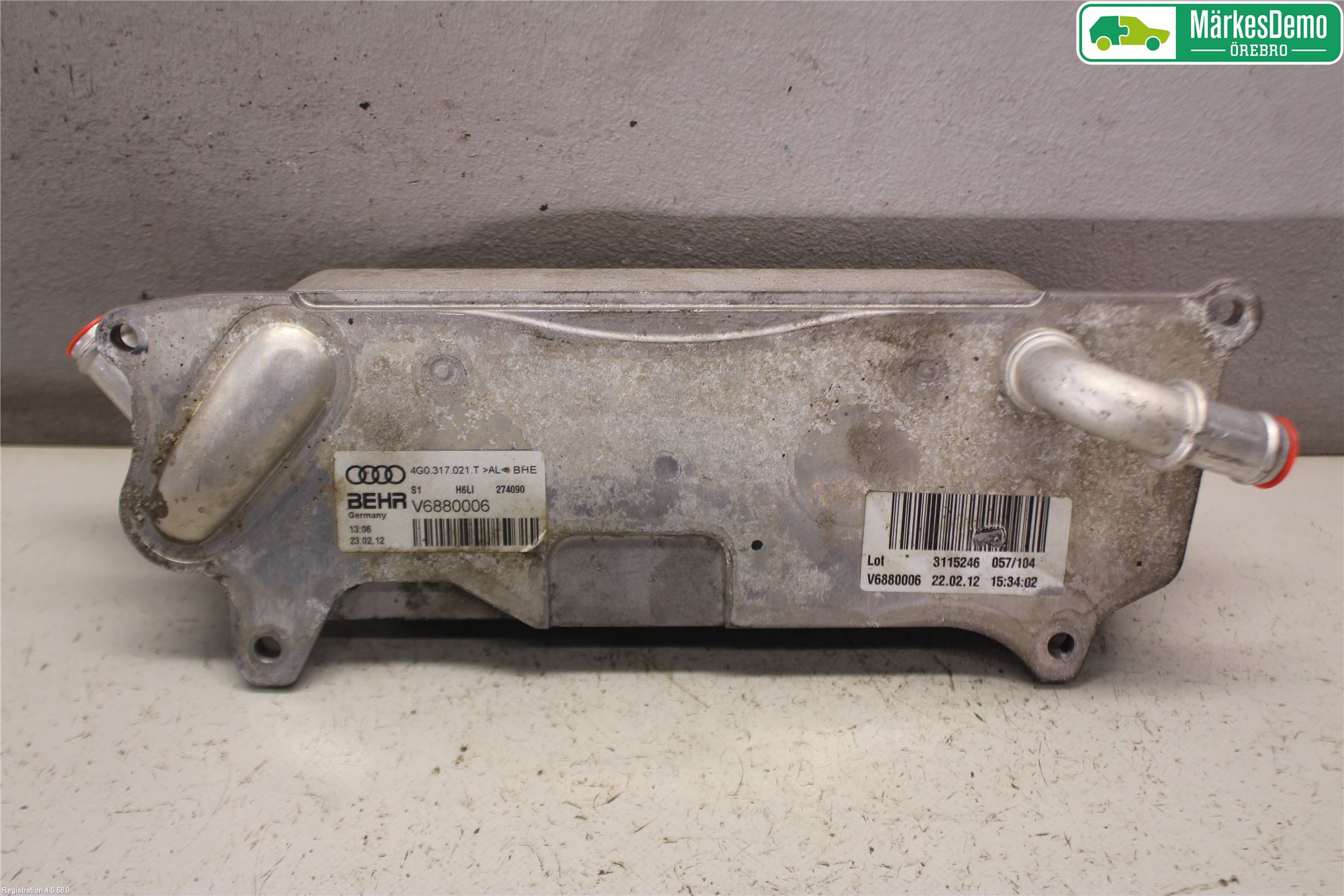 Audi A7/S7 4G 11-17 Radiator Oljekjøler Motor