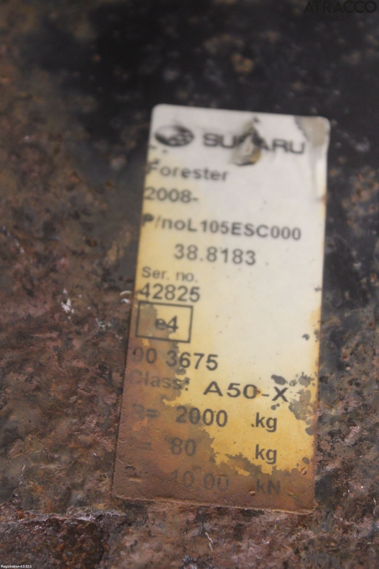 Subaru FORESTER SH  08-13 Tilhengerfeste