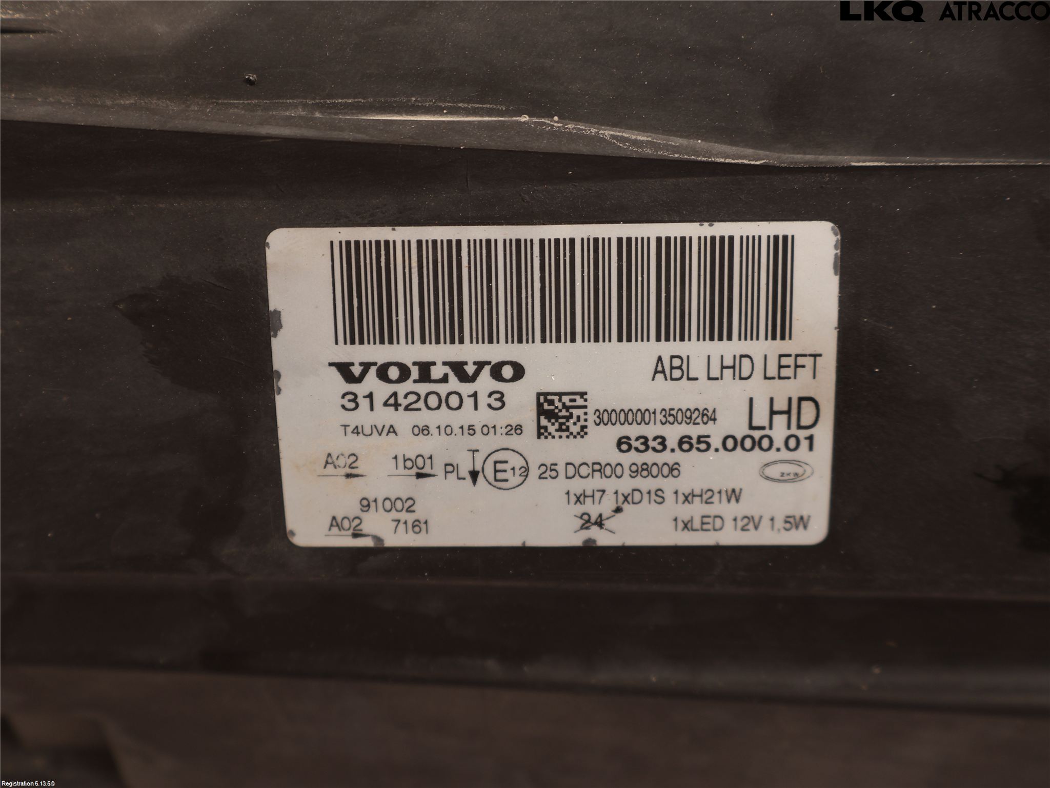 Volvo XC70 14-16 Frontlykt Venstre