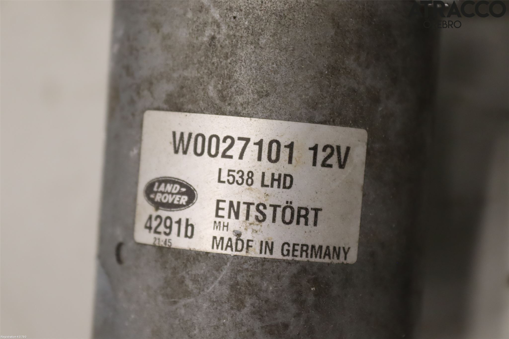 Landrover LAND ROVER RANGE ROVER EVOQUE (L538) 11-18 Viskermotor Frontrute