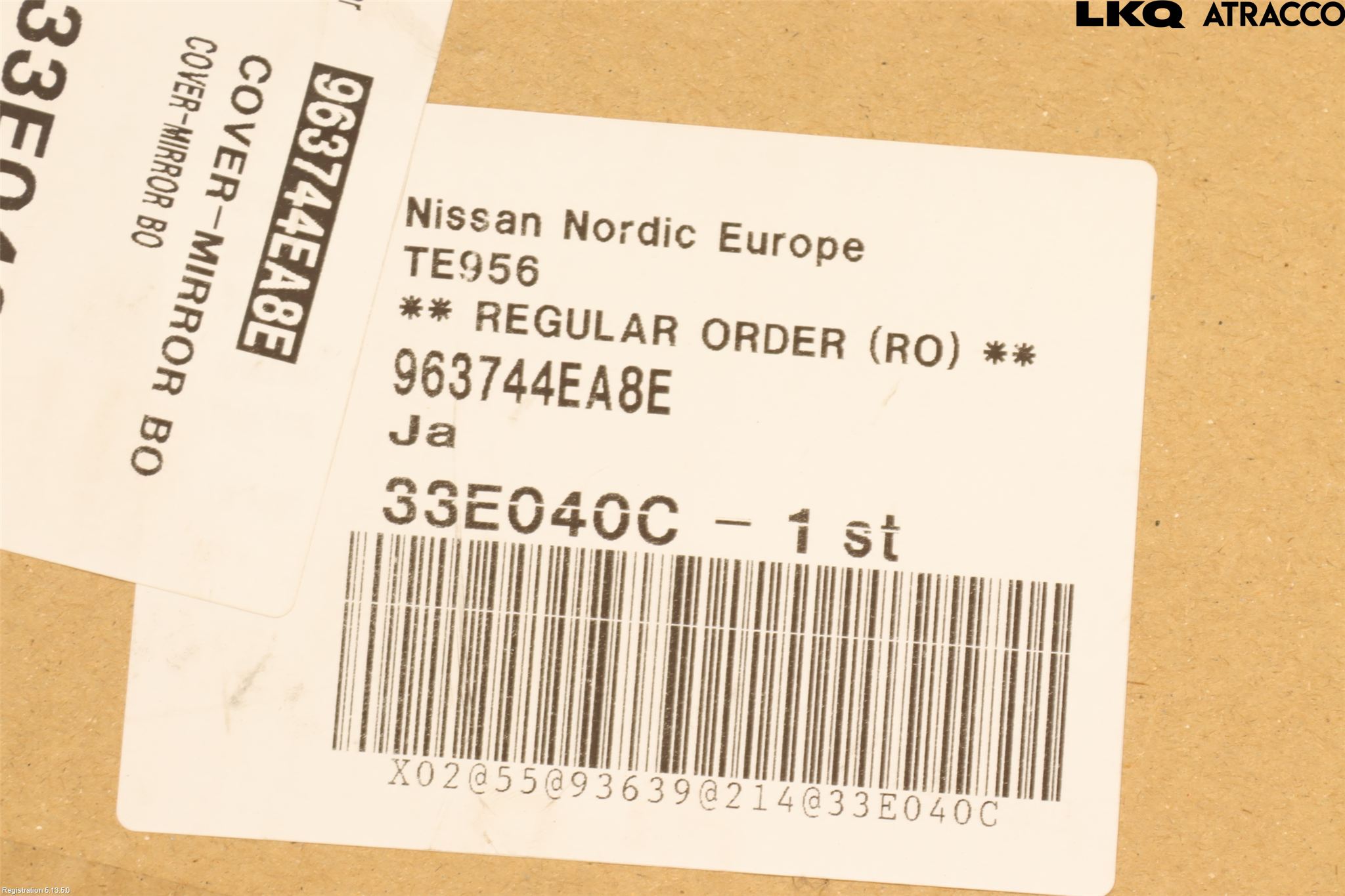 Nissan QASHQAI 17-21 Speil V Ytre Speilhus