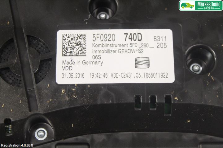 Seat LEON 13-20 Instr Kombinert
