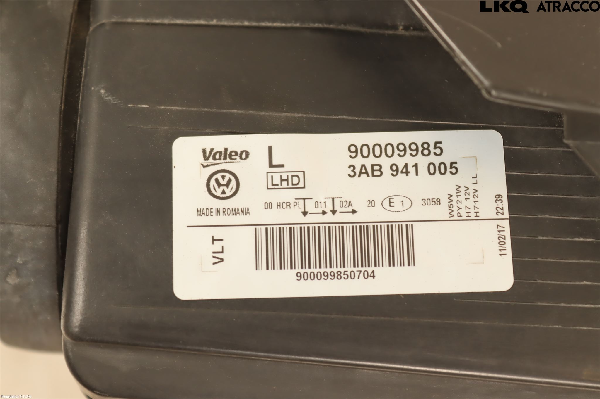 Volkswagen VW PASSAT 11-14 Frontlykt Venstre