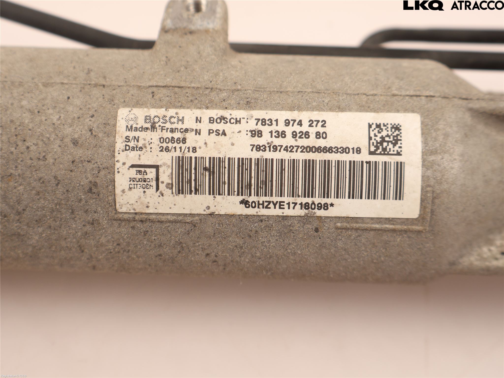 Citroen JUMPY/E-JUMPY 16- Servo Snekke - Tannstang