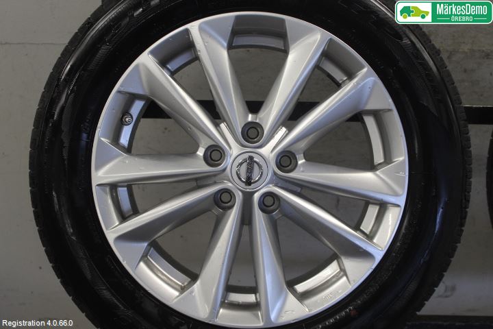 Nissan QASHQAI 14-17 Dekk Sommer På Alu Felg 4Stk
