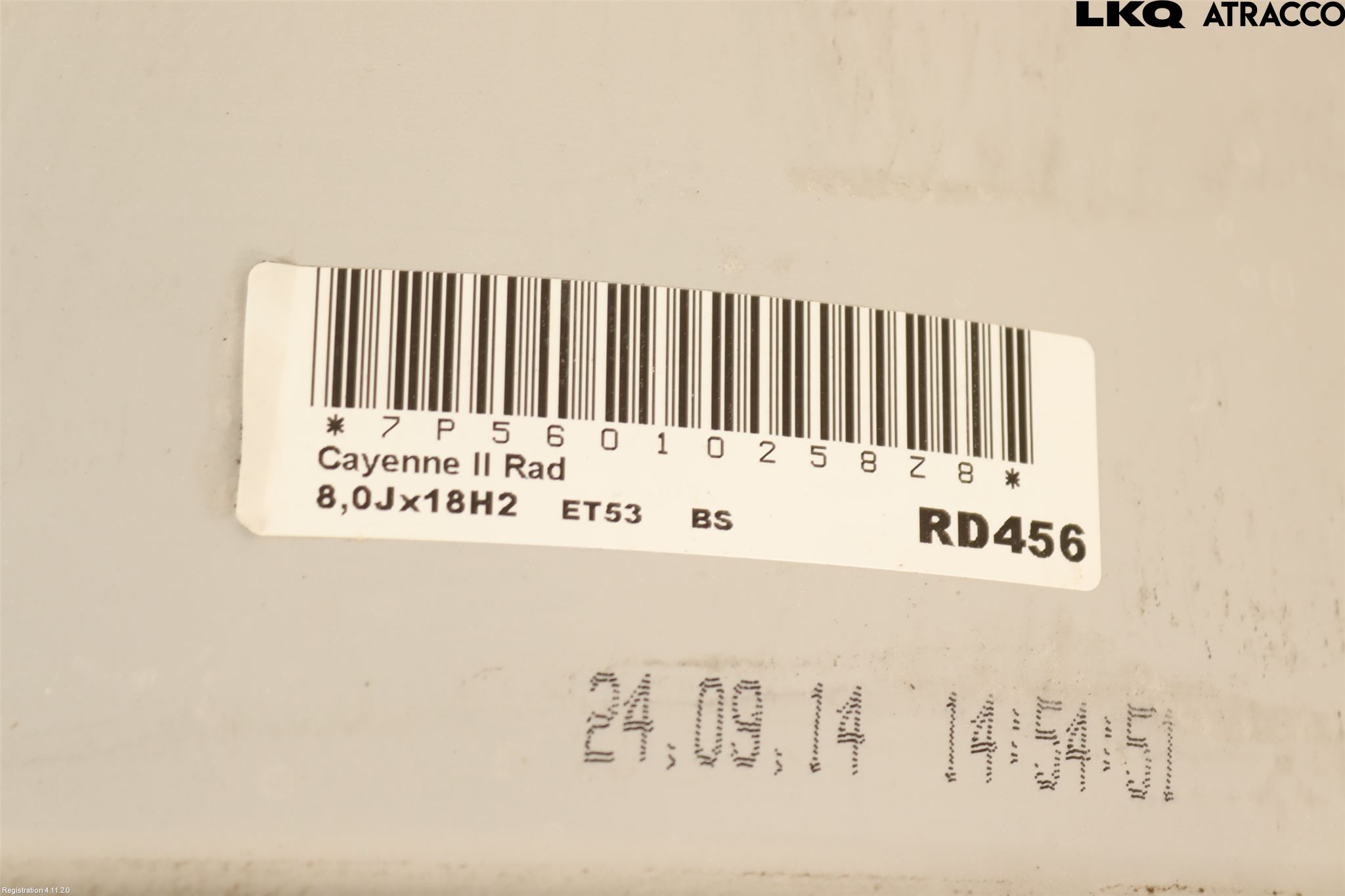 Porsche CAYENNE 03- Felg Aluminium