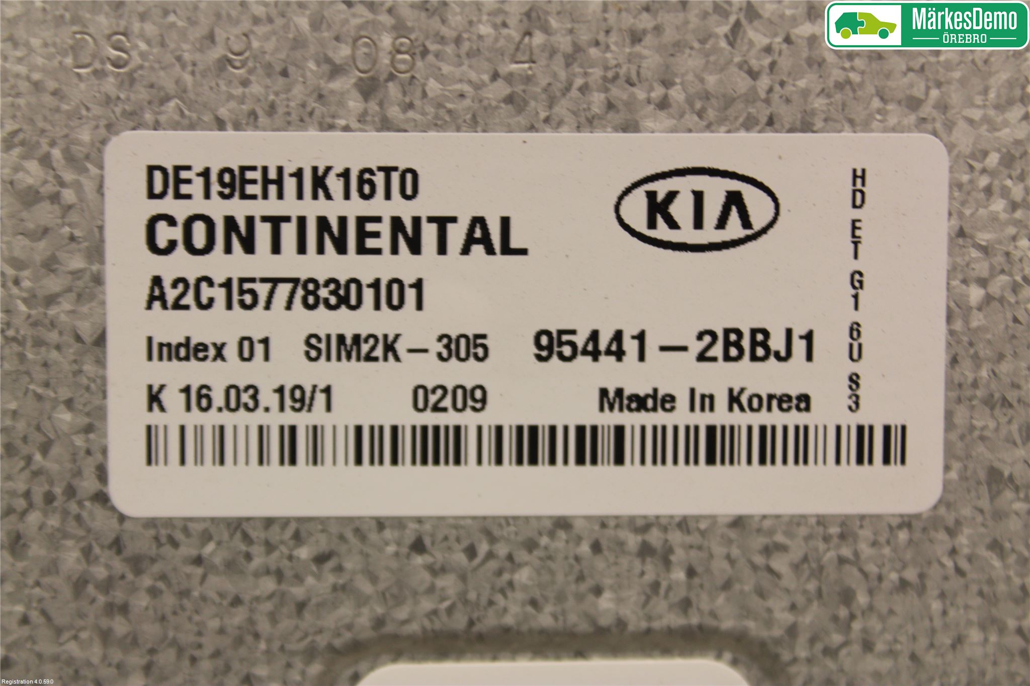Kia NIRO (DE) 17-22 Styreenhet Gearkasse