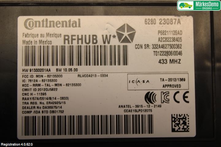 Jeep GRAND CHEROKEE 10-20 Styreenhet Øvrig