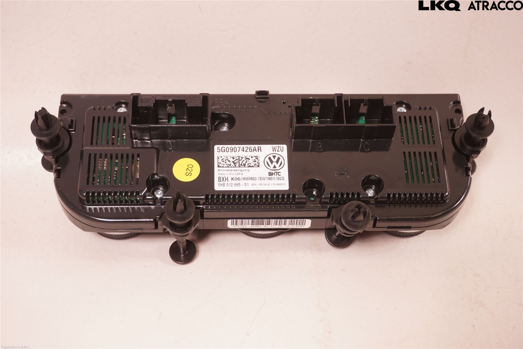 Volkswagen VW GOLF / E-GOLF VII 13-20 Varme Ac Betjening-Display