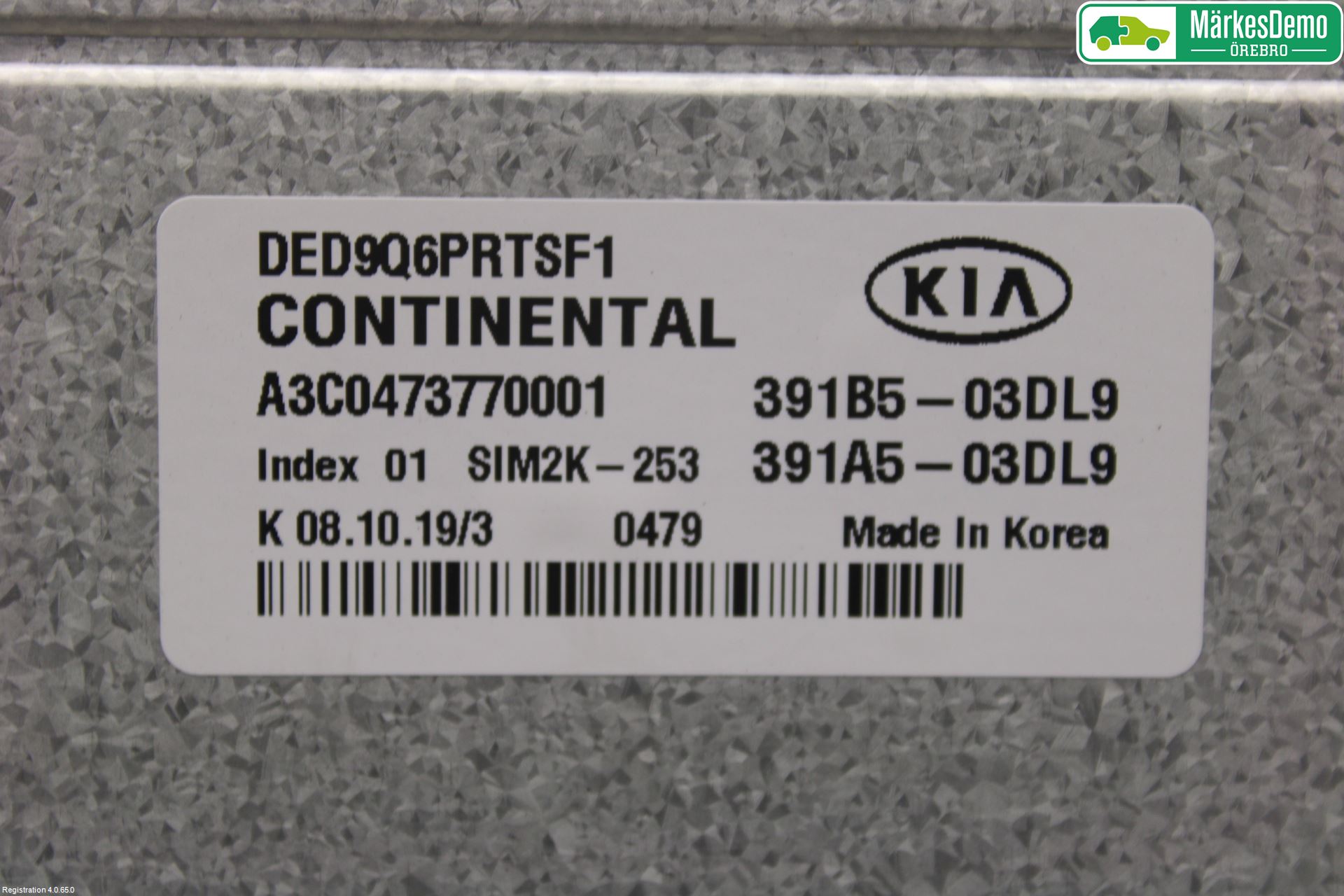Kia NIRO (DE) 17-22 Styreenhet Innsprøytning